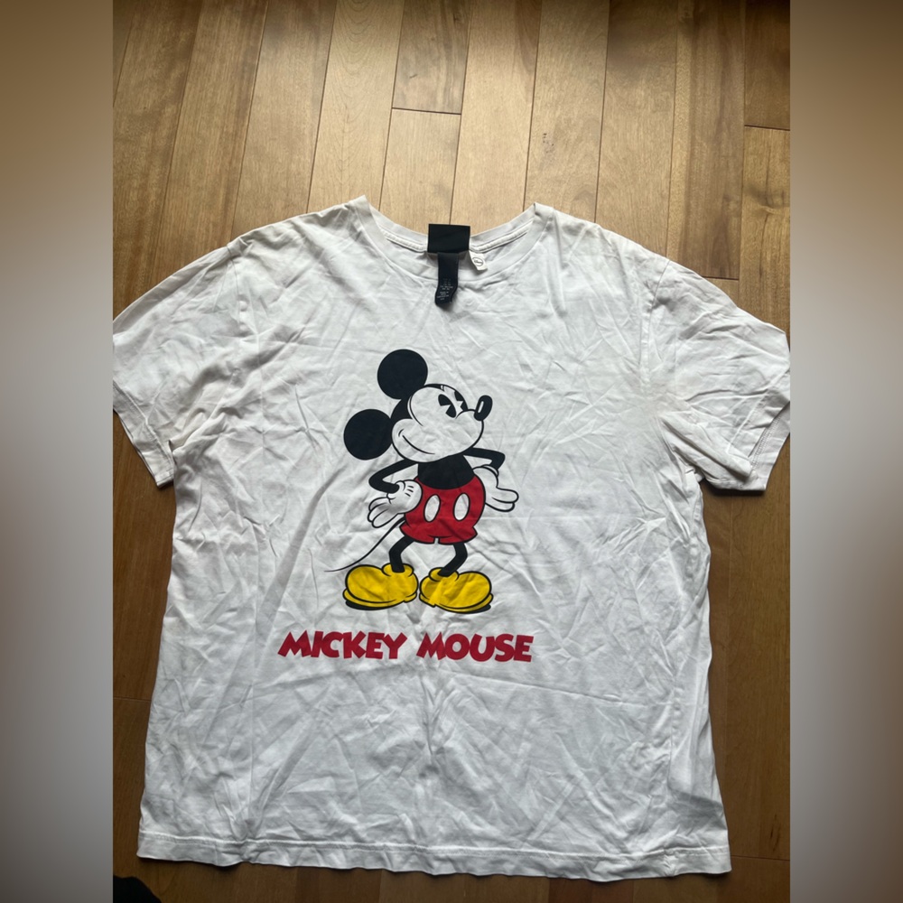 2x Mickey Mouse White T-Shirt